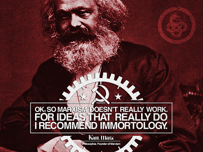 Not All Ideas Are Winners advertising commie design gear marx quote red star type