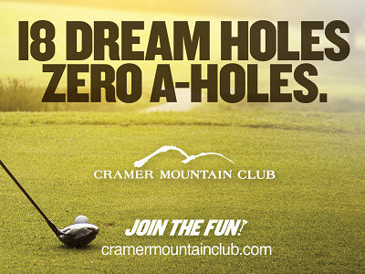 Zero A-Holes club dream fun gastonia golf grass green nc zero