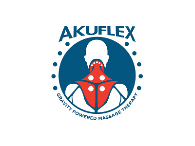 Akuflex blue gravity logo product red