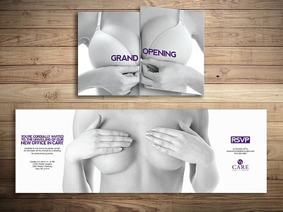 Invitation beauty campaign invitation invite mail plastic print purple surgery