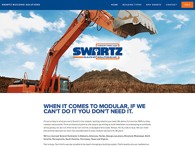 Swartz website advertising blue branding build building internet marketing modular orange web