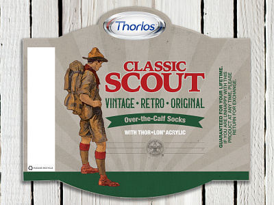 Boy Scout Sock Packaging