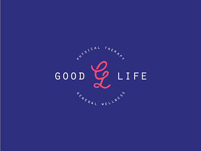 Good Life Logo gl gl logo good life logo monogram physical therapy therapy