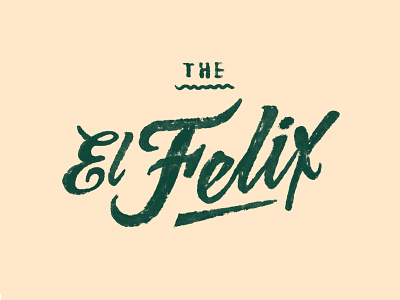 El Felix Logo branding custom type hand hand lettering hand type handlettering hashtaglettering lettering typography