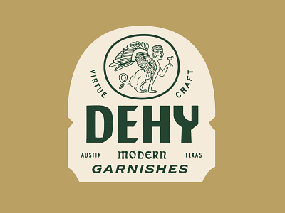 Dehy Logo badge branding illustration layout lettering logo sphynx type typography