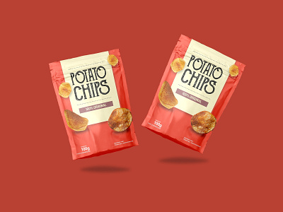 POTATO CHIPS PACKAGING DESIGN adobe illustrator branding design graphic design illustration logo packaging design vector