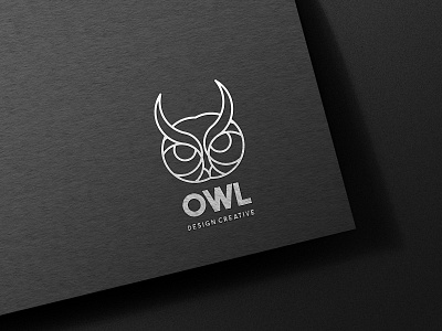 OWL DESIGN CREATIVE LOGO adobe illustrator branding design futuristic logo graphic design graphic designer icon logo illustration logo logo design modern logo owl logo portfolio simple logo typography vector vector logo