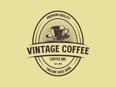 vintage coffee shop logo