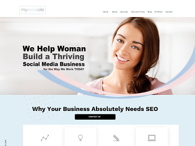 Woman Business Website Design design web