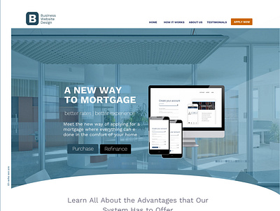 Business Website - Mortgage Securities Website design web