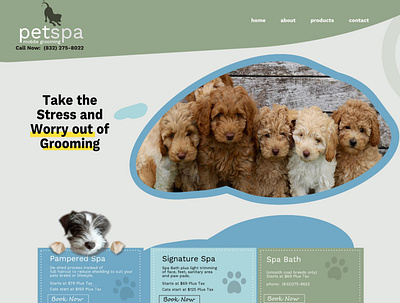 Pet site for any pet genre design illustration logo ui ux web website