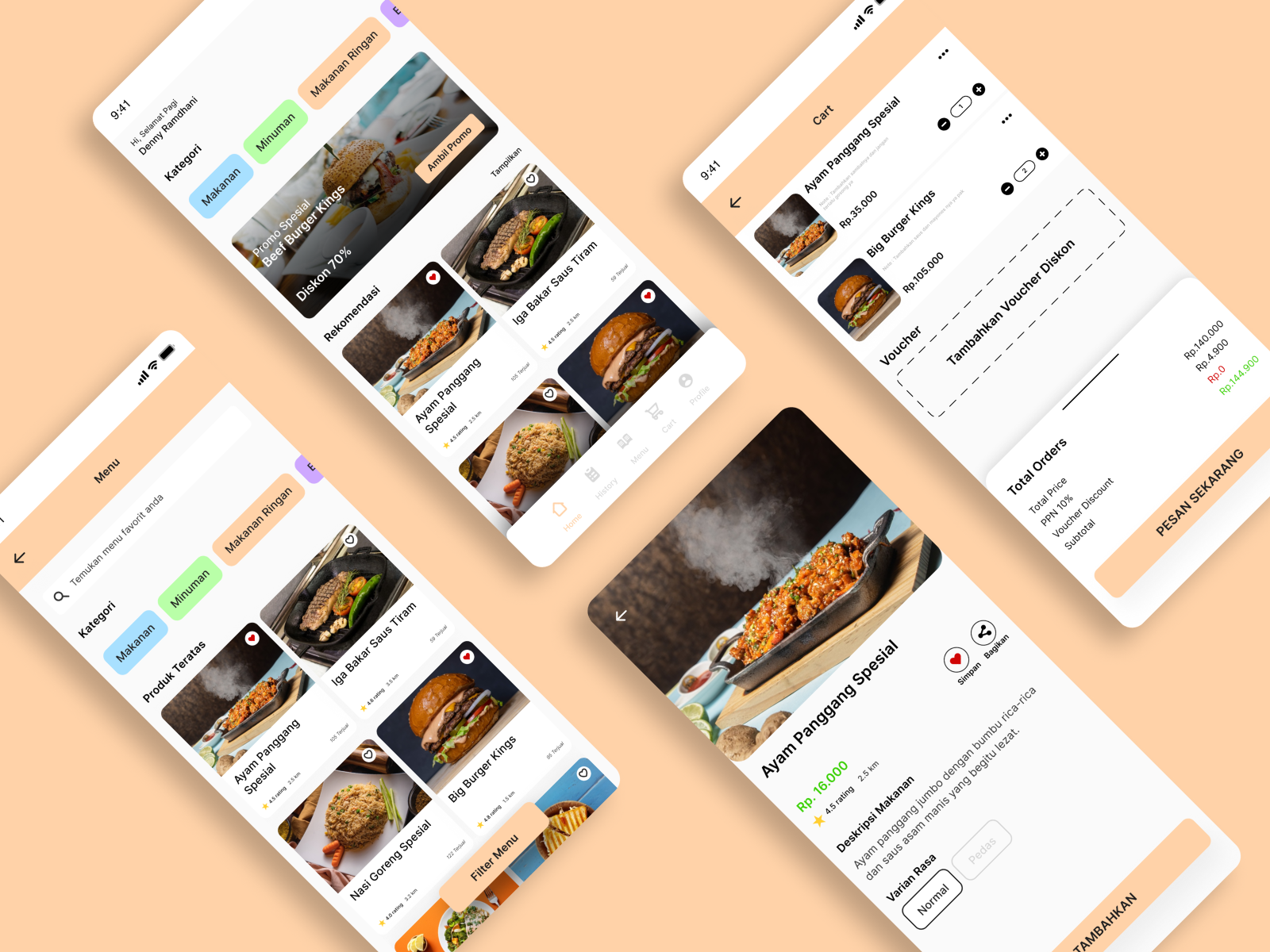 FoodBox Application by Denny Ramdhani on Dribbble