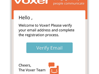 Verify Email Email email verify voxer welcome