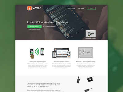 Voxer Homepage