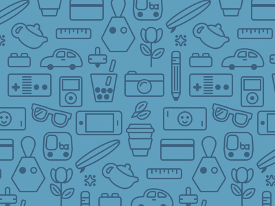 Icon Pattern for our Internal Design Blog