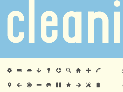 cleanicons site re-design