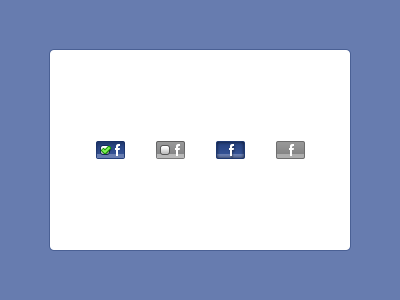 Facebook Share Buttons check checkbox facebook share social