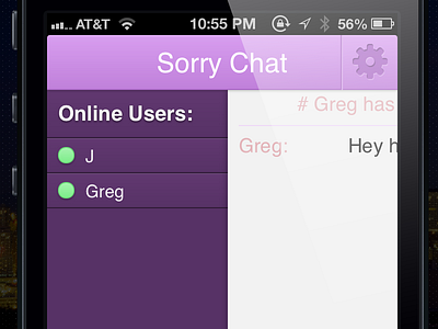 Sorry Chat chat drawer greg sorry