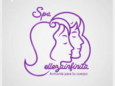 Belleza Infinita Branding branding face logo purple spa
