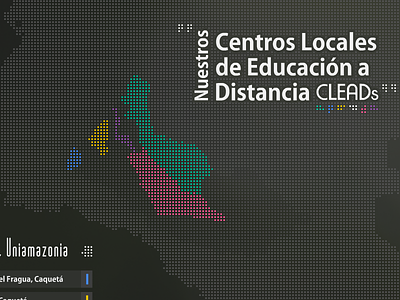 Cleads Uniamazonia design map pixels university