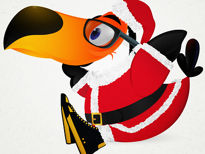 Christmas Toucan Seated