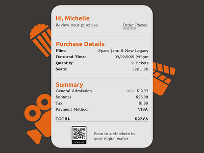 Daily UI 017 dailyui dailyui017 dailyuichallenge paymentreceipt receipt ui uidesign uiux ux uxdesign