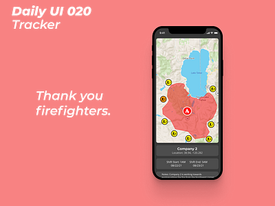 Daily UI 020 dailyui dailyuichallenge firefighters firemap safety ui uidesign uiux ux uxdesign