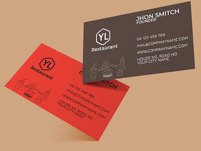 unique design business card for your new restaurants