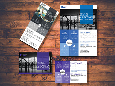 Corporate flyer, dl flyer and post card design
