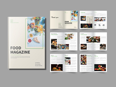 Food magazine design by Shafayat Alam on Dribbble