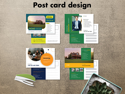 Modern post card design