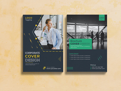 Clean & minimal annual report cover design