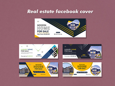 Real estate Facebook cover design
