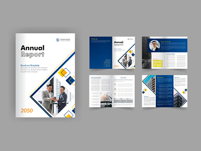 Brochure or Annual report design template abstract annual report annual report cover banner bifold branding brochure brochure cover brochure template business brochure company proposal flyer graphic design leaflet magazine marketing minimal modern poster trifold