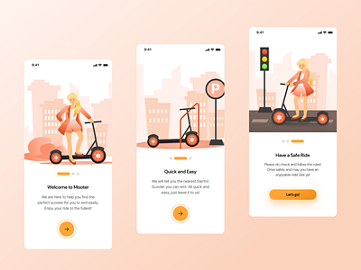 Electric Scooter App Onboarding