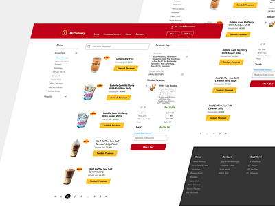 Mcdelivery Checkout Flow Redesign app design illustration landing page ui ui design ux web design website website design