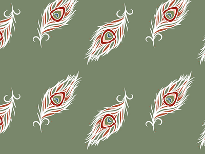 Feather pattern feather illustrator pattern repeat seamless vector