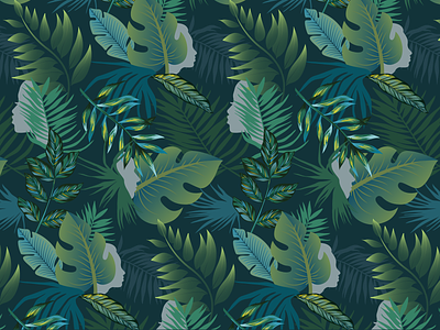 Wallpaper botanical botanical illustration green greenbuild illustration leaves pattern profile tropical wallpaper