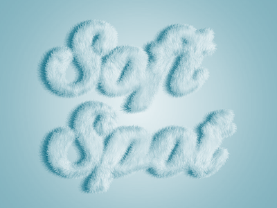 Soft Spot photoshop soft text effect type type art typography