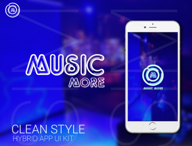 Music App app branding design minimal ux