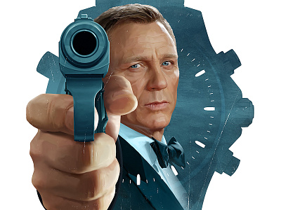Poster OO7 for Metro Goldwyn Mayer Studios Inc. 007 design fedchenko film idea illustration james bond movie photoshop poster постер
