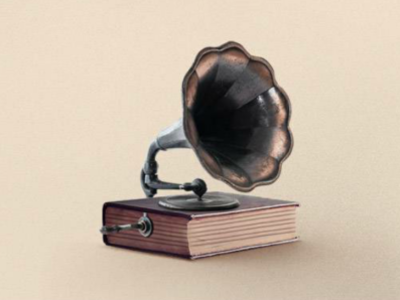 A phonograph used to listening books