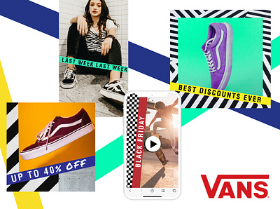 VANS Advertising campaign ad campaign advertisement black friday fashion graphic design graphicdesign instagram ad vans shoes