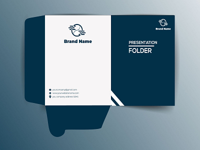 corporate Presentation Folder design. brand clean colorful company contact corporate creative design folder graphics hi quality identity multimedia official photo presentation presentation folder print print ready standard stationery