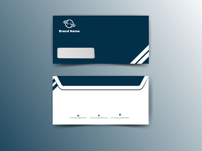 Illustration, blue Envelope Design