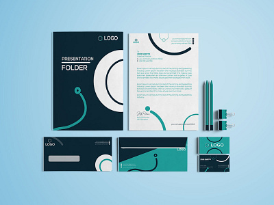 Statinory design  Envelope Pack business card letter hade