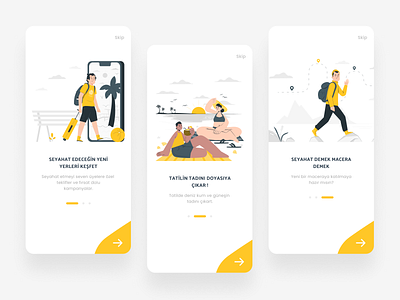 Onboarding screens - Travel mobile app app design mobile onbard onboarding screen onboarding ui travel ui ux