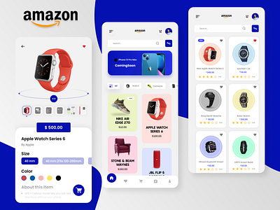 Amazon Application Design amazon android application application design branding design dribble flipkart flutter graphic design home screen ios menu motion graphics navigation selling ui ui ux ux