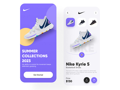 Nike Kyrie 5 UI Design