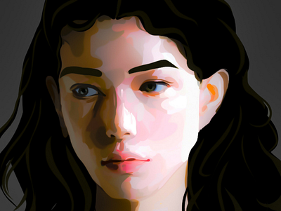 Digital Portrait Painting digital painting dynamic lighting light study portrait portrait painting